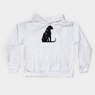 panther head t-shird design Kids Hoodie